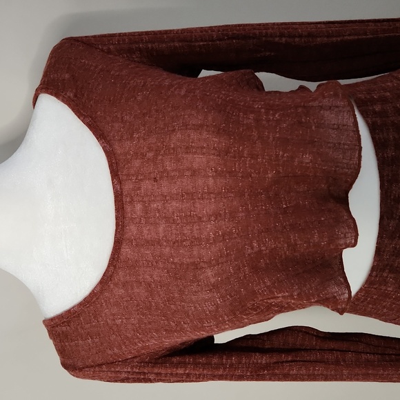 Nwot Free People Beach Ribbed Knit Maxi Skirt & Crop Top Set - Picture 4 of 12